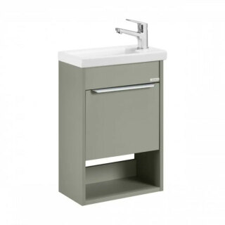 Тумба под раковину Aquaton Хоуп 40, 1 створка, хаки 1A287101HP9D0 (под рак.250963)