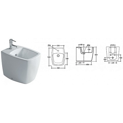 AXA Qube биде (SA-AАQ10020)