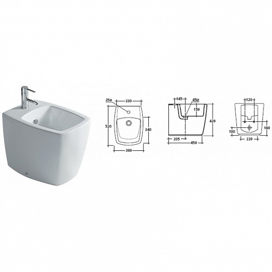 AXA Qube биде (SA-AАQ10020)
