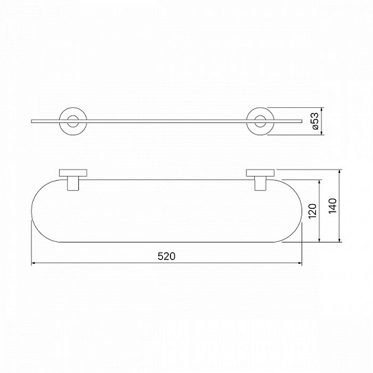 Полка Iddis Sena SENSSG0i44