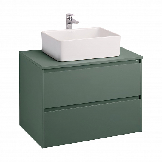 Тумба под раковину Roca Ona 800 зеленый матовый 2 ящика A857630513