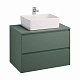 Тумба под раковину Roca Ona 800 зеленый матовый 2 ящика A857630513