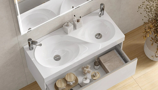 Раковина мебельная Velvex Otto 100 белая rkOTT100-81