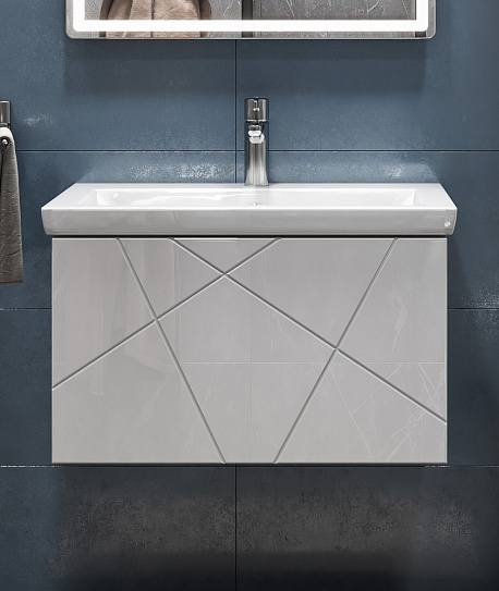 Тумба с раковиной Vigo Geometry 700-0-1 навесная