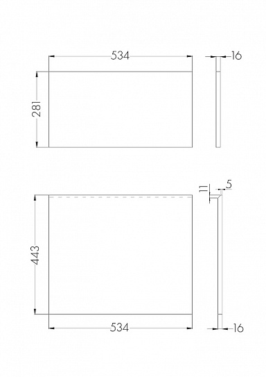 Фасад для тумбы Aquaton Лондри 60 к-т Дуб Рустикальный 1A274801LHDR0 (без корпуса, только фасад)