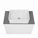 Тумба с раковиной Roca Luna 80 2 ящика ZRU9307765, белый