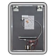 Зеркало с LED-подсветкой 60х80 Silver Mirrors Мальта - Л/Malta - Lite LED-00002663