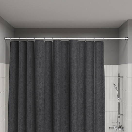 Карниз для ванной комнаты 110-200 хром глянцевый Iddis Elegante RSC0120i14