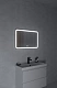 Зеркало с LED подсветкой с антизапотеванием 80x55 Cersanit 051 design pro bluetooth