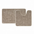 Набор ковриков для ванной комнаты, 50х80 + 50х50, микрофибра, светло-коричневый Iddis BSET07Mi13