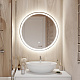 Зеркало с холодной подсветкой и сенсорным выключателем CAIMAN Luna 70x70см круглое