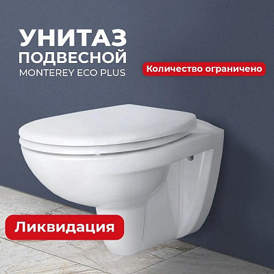 Унитаз подвесной безободковый Monterey Eco 7855N003-7146 с сиденьем