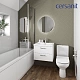 Зеркало круглое с подсветкой 60х60 Cersanit ECLIPSE smart 64146 в черной рамке