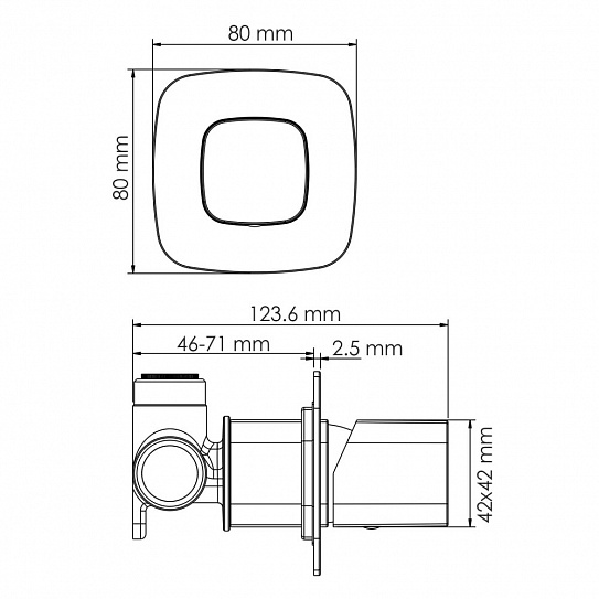 Смеситель для душа WasserKRAFT Naab 8652