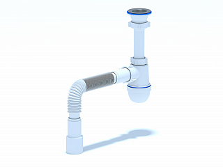 Сифон для мойки АНИ пласт 1 1/2