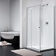 Provex Combi CT+CW 900x900*1950 боковая стенка  блестящ.алюм.профиль/прозр.стекло 0004 CW 05GL