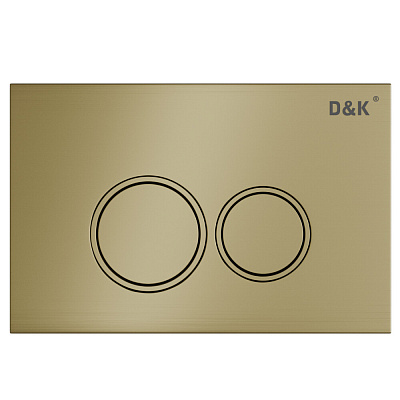 Клавиша смыва D&K Bayern DB1529007 (арт. инсталл DI8050127), матовое золото