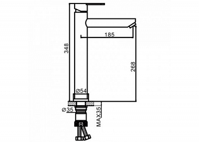 Смеситель для раковины Frap F10801-2