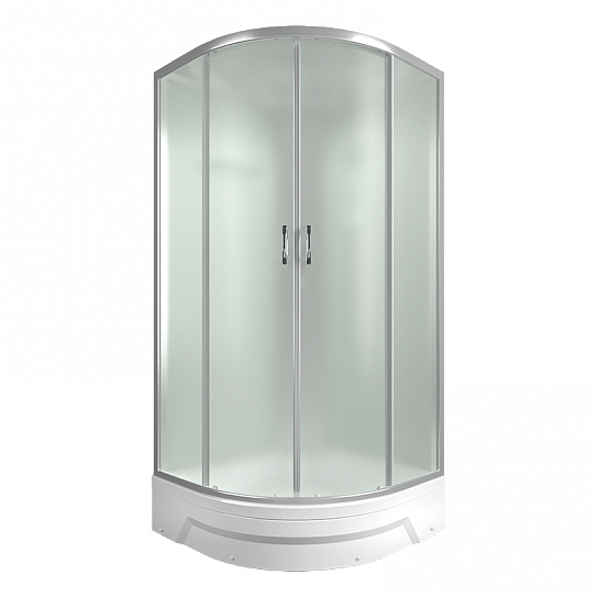 Душевая кабина 100х100 угловая средний поддон Erlit Comfort ER351026-C3-RUS четверть круга