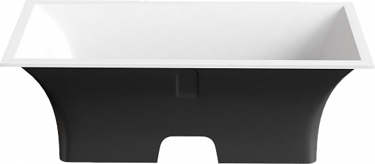 Ванна из литьевого мрамора 170х80 Мадрид BAS 0ВА00008 черная