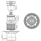 Трап для душевого поддона MRFG3 V-110
