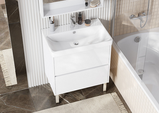 Тумба подвесная с раковиной 70см AQUATON Сканди 70 1A251801SD010