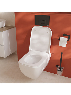 Унитаз подвесной безободковый, Vitra Shift 7742B003-0075 сиденье 810-003-009