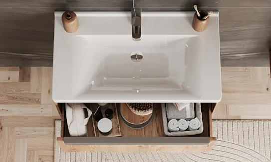 Тумба с раковиной Aquaton Хоуп 80 1A287301HP6C0