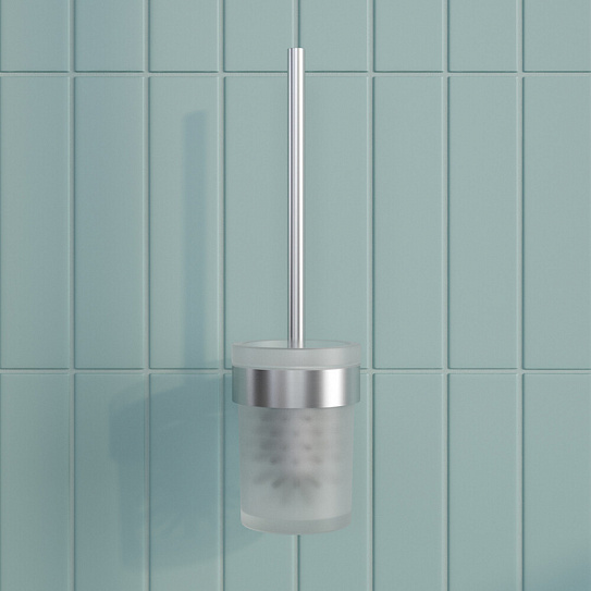 Ершик для унитаза нержавеющая сталь, Petite, хром матовый, IDDIS PETSSSGi47
