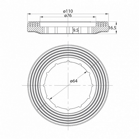 Клапан впускной для бачка унитаза Iddis F012400-0006 (боковой подвод воды)