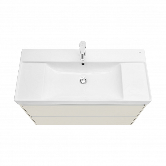 Тумба под раковину Roca Ona Ivory 1000 слоновая кость, 2 ящика, ZRU9308356