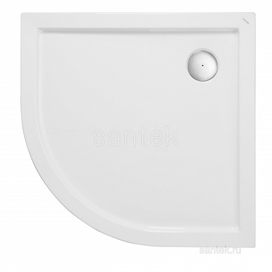 Душевой поддон 90х90 Santek Палермо четверть круга белый, 1WH302478