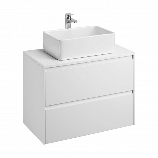Тумба под раковину Roca Ona 800 белый матовый 2 ящика A857630509