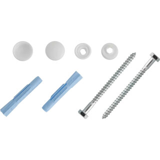 Крепление для унитаза КТ-80 Белые (набор)