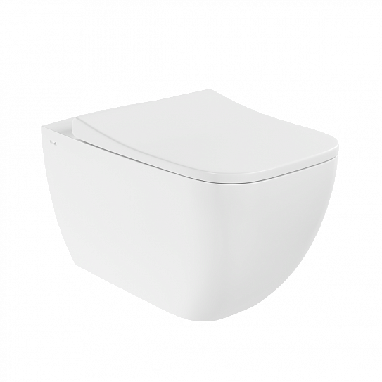 Инсталляция с унитазом VitrA Shift (Шифт) 9855B003-7207 комплект 3 в 1 с сиденьем микролифт безободковый Rim-ex (Рим-экс)