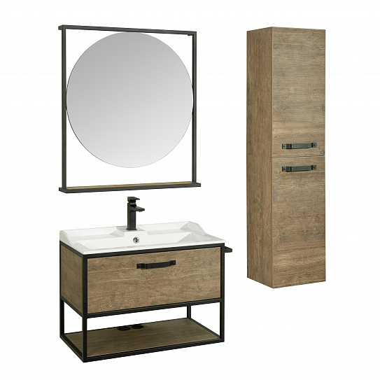 Тумба под накладную раковину Aquaton Лофт Фабрик 80 дуб кантри 1A242401LTDY0