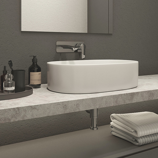 Умывальник накладной IDDIS Ray RAYWS13i27, белый глянцевый