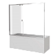 Шторка на ванну 140см Good Door Screen WTW-140-C-CH ПД00101