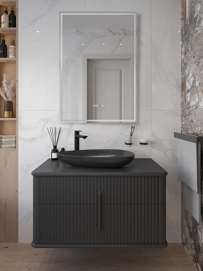 Зеркало с подсветкой и подогревом Monterey Аделия 70x100 (холодный свет, мультиблок, на касание)