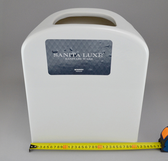 Бачок для унитаза Sanita Luxe Classic (без арматуры, с крышкой) CSCSLFT01 (м/о расстояние 15,5см, нижний подвод)