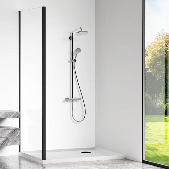 Боковая панель к душевому ограждению 90х190 CUBE SP-90-C-B GoodDoor КУ00024