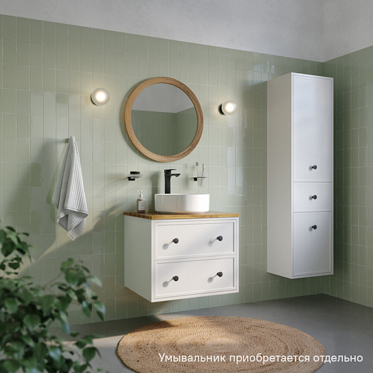 Тумба для накладной раковины подвесная со столешницей 60 IDDIS Torr TOR60WBi95K