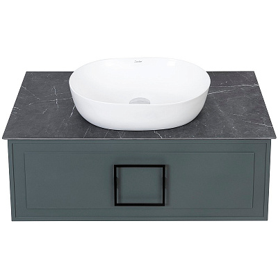 Тумба под раковину La Fenice Cubo 80 см серая матовая (рак. 238720) FNC-01-CUB-G-80