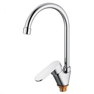 Смеситель для кухни высокий с гайкой Ledeme L5810