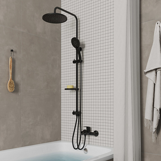 Душевой гарнитур с верхней лейкой Milardo Ideal Spa ILSBL3FM76