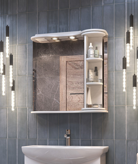 Зеркало с полочками  Vigo Callao 700 zsh.CAL.70.El