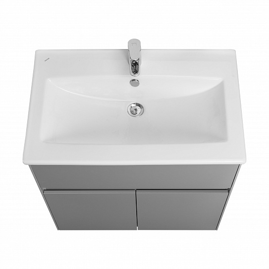 Тумба с раковиной Aquaton Форест 75 туманный серый 1A278201FR4D0