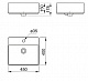 Раковина Aquaton Geometry 450х400 белая WQ8A37000000004