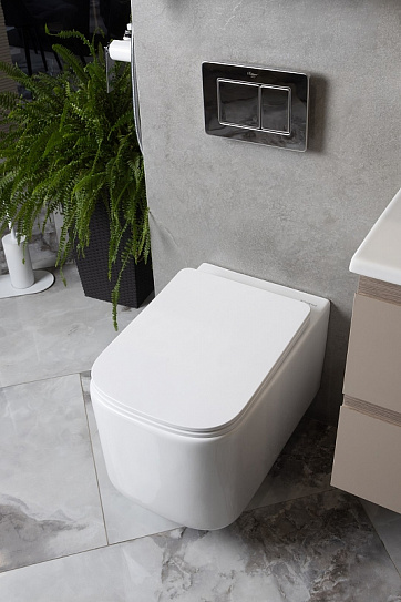 Унитаз подвесной Boheme Mane c крышкой 970-SET-W