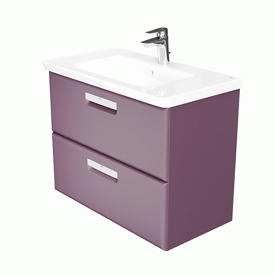 Тумба под раковину Roca The Gap 80 фиолетовая ZRU9302740